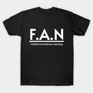 FAN Meaning Minimalist Design T-Shirt